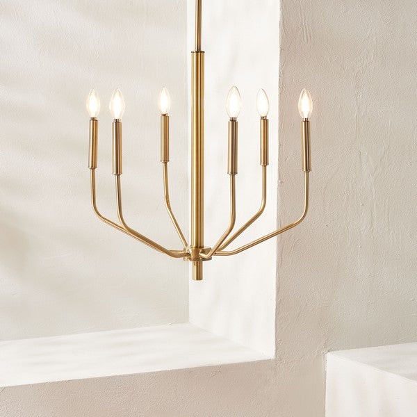 Safavieh Eirene Chandelier , CHA7011 - Antique Brass