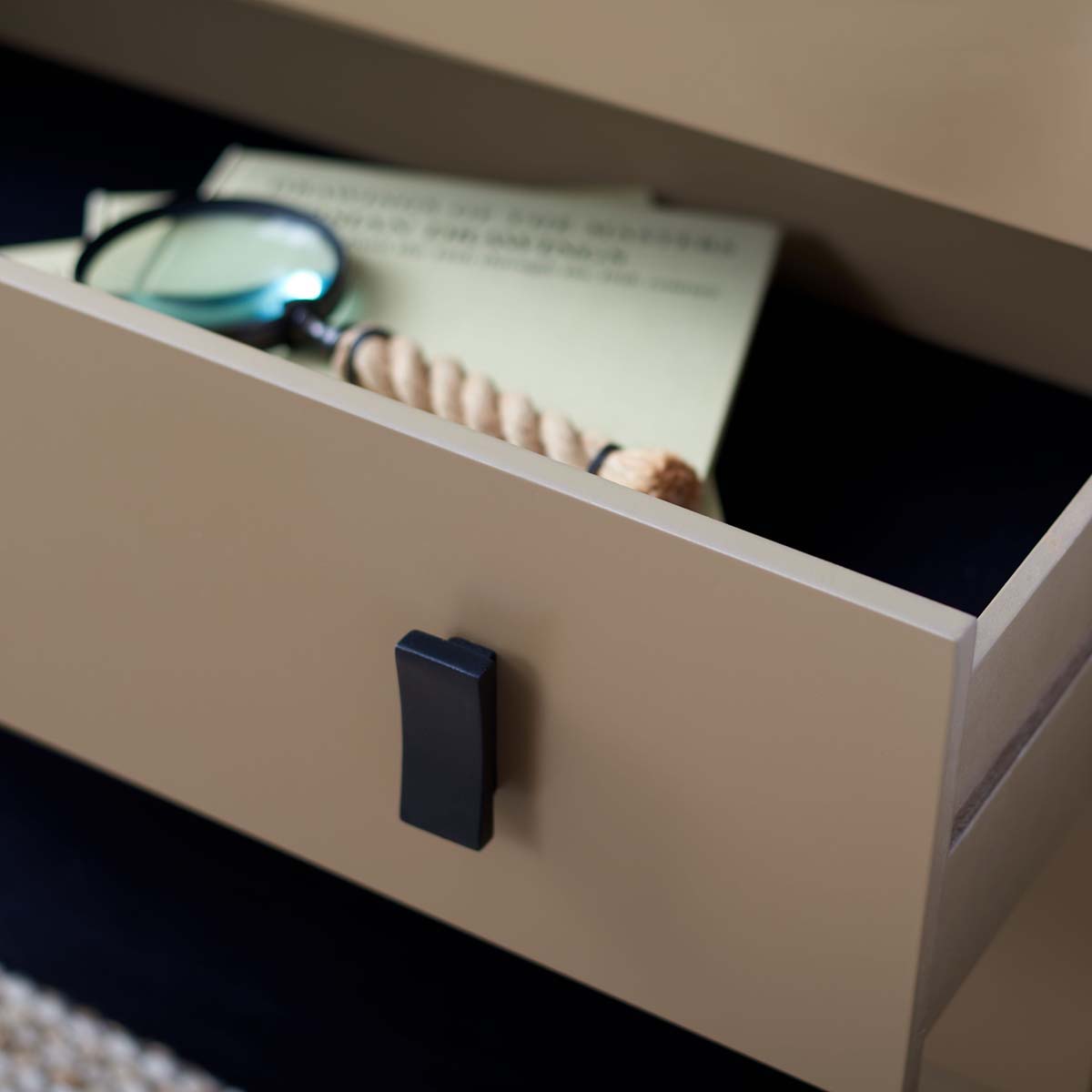 Safavieh Blaize 3 Drawer Chest , CHS6601 - Taupe/Black