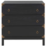Safavieh Galio 3 Drawer Chest, CHS9600 - Black / Gold