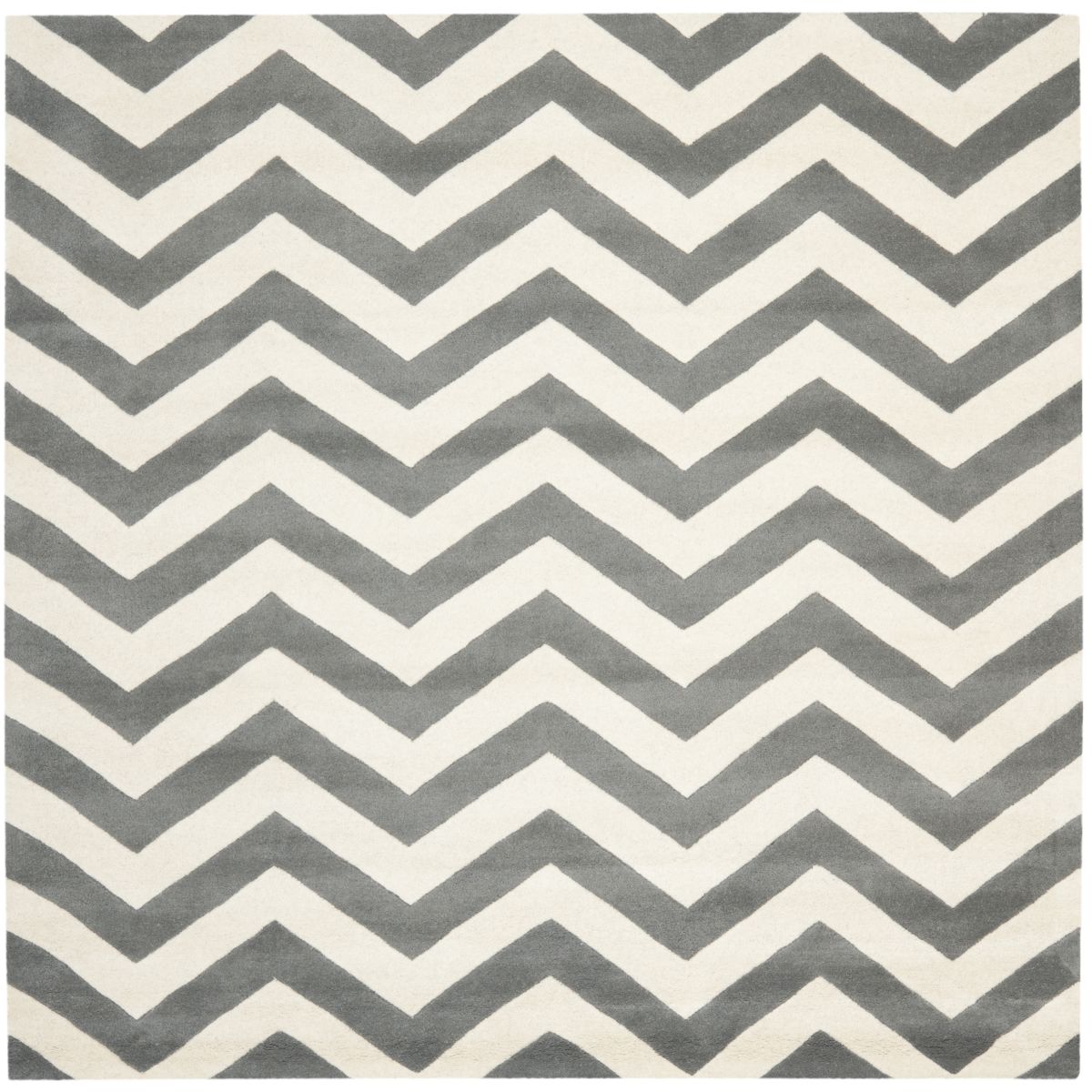 Safavieh Chatham 715 Rug, CHT715 - Dark Grey / Ivory