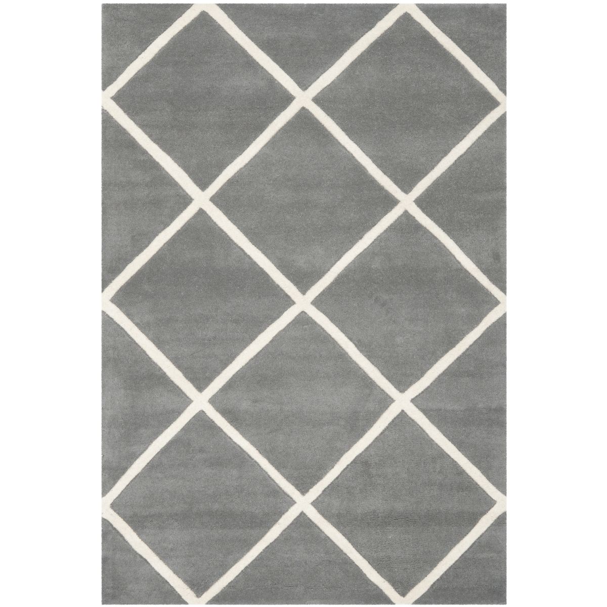 Safavieh Chatham 720 Rug, CHT720 - Dark Grey / Ivory