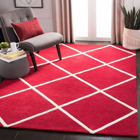 Safavieh Chatham 720 Rug, CHT720 - Red / Ivory