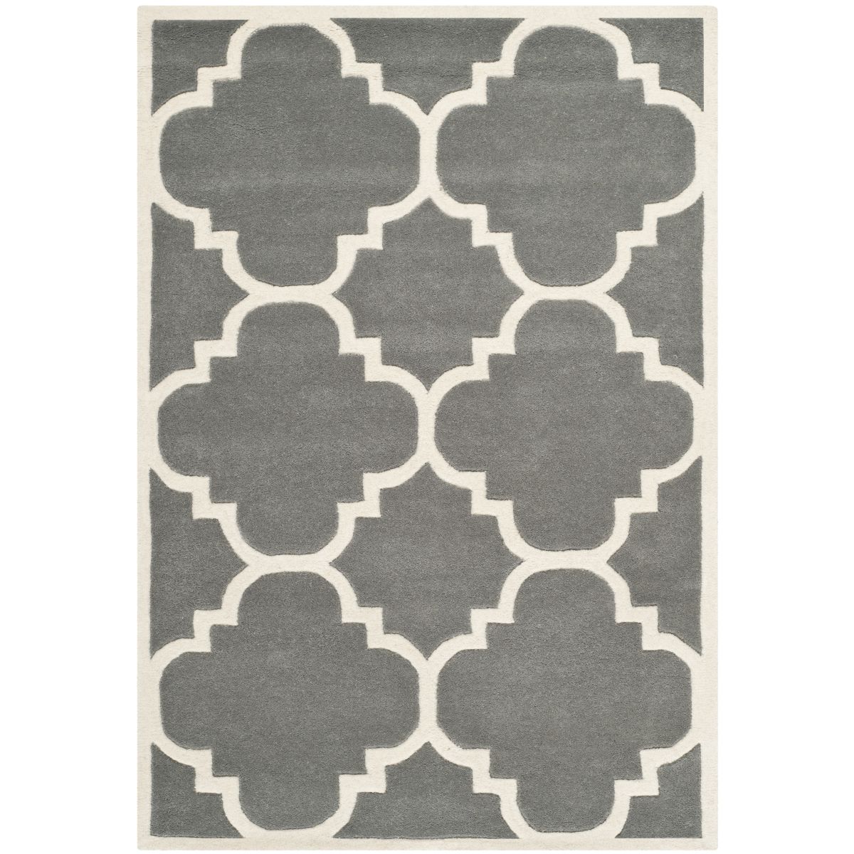 Safavieh Chatham 730 Rug, CHT730 - Dark Grey / Ivory