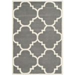 Safavieh Chatham 730 Rug, CHT730 - Dark Grey / Ivory