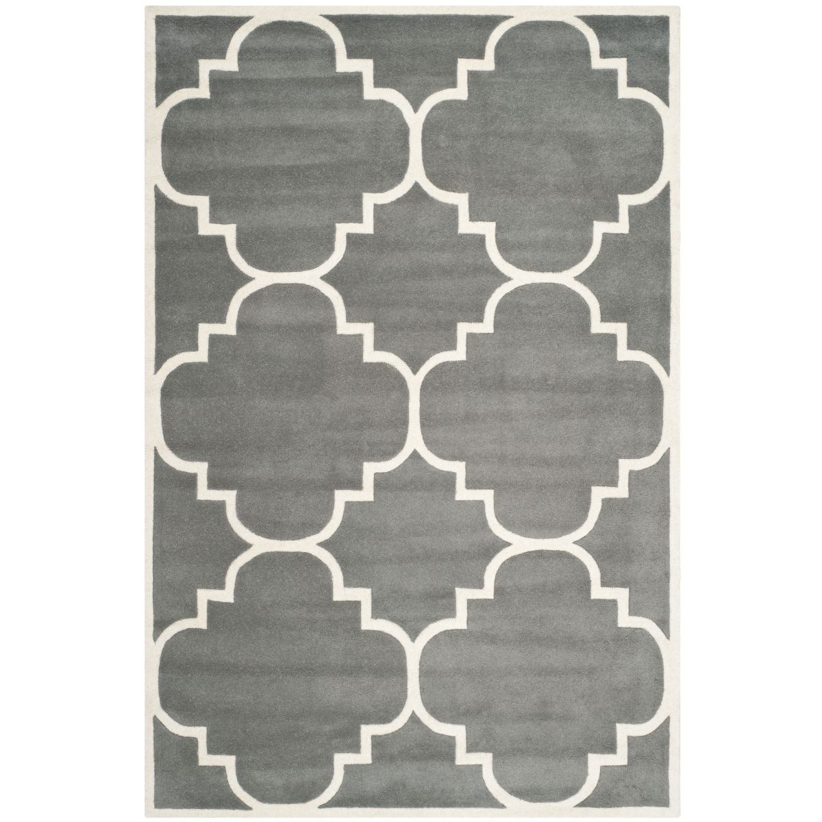 Safavieh Chatham 730 Rug, CHT730 - Dark Grey / Ivory