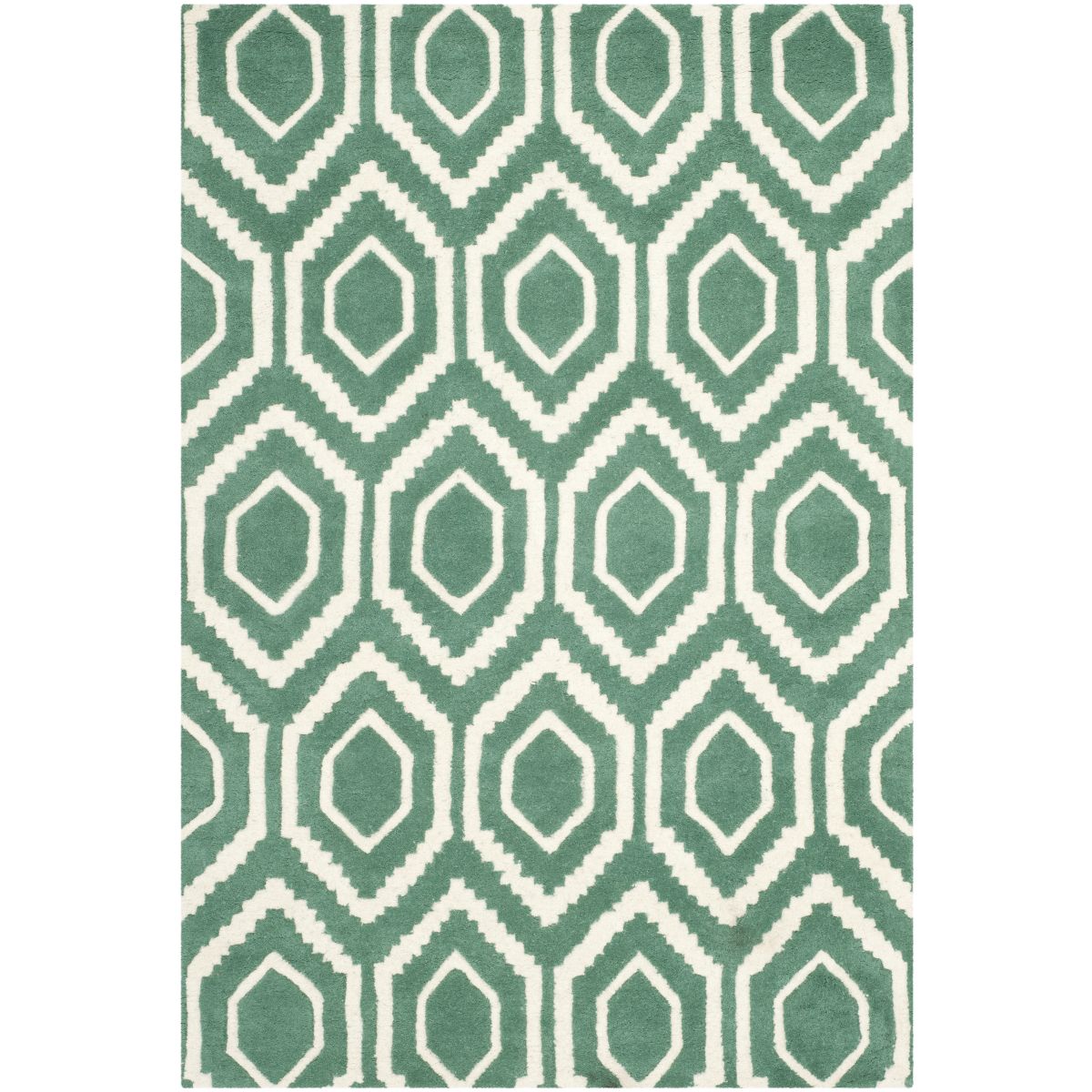 Safavieh Chatham 731 Rug, CHT731 - Teal / Ivory