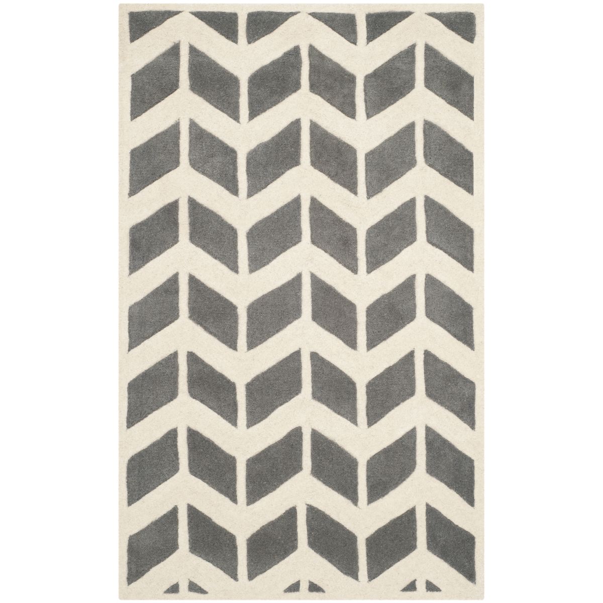 Safavieh Chatham 746 Rug, CHT746 - Dark Grey / Ivory