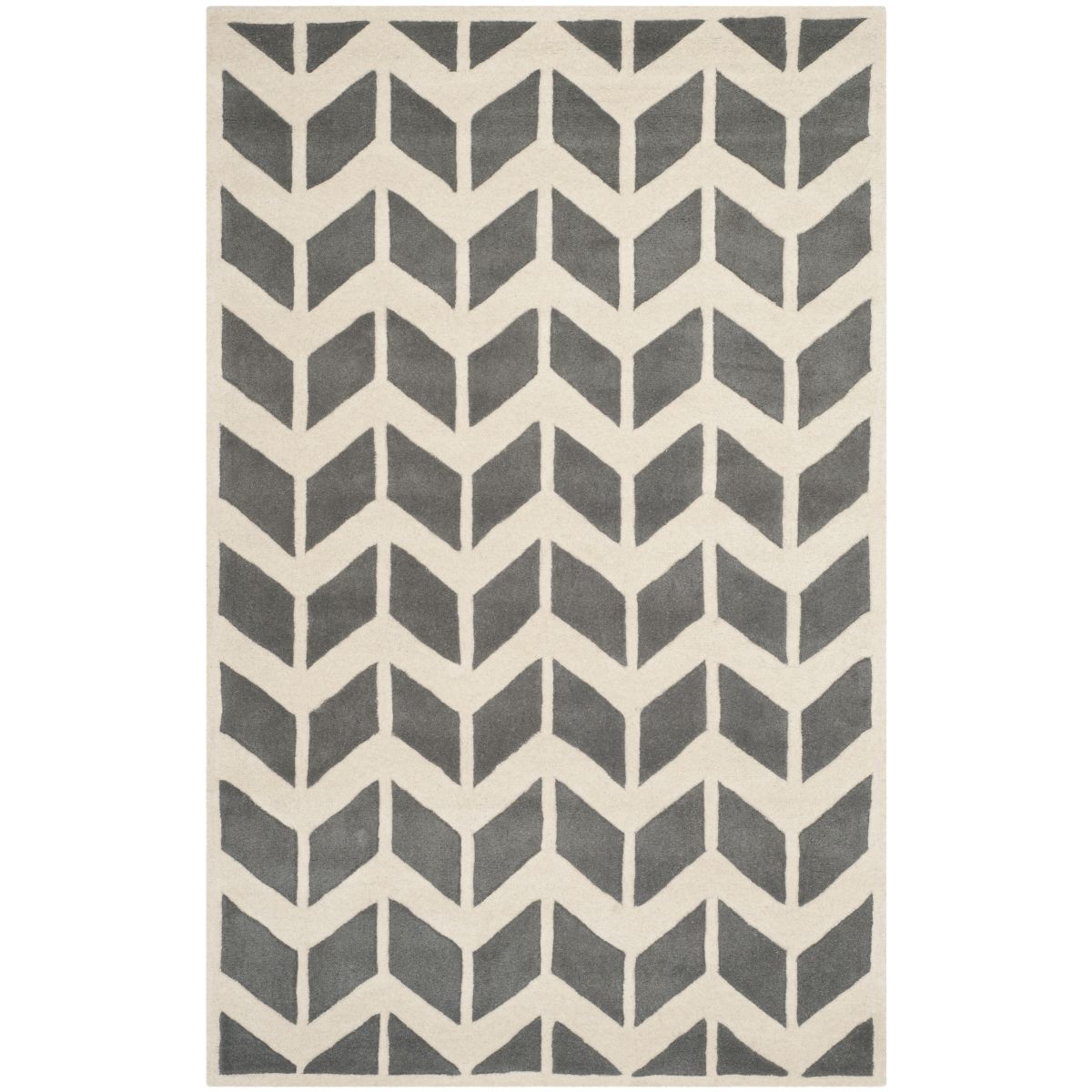 Safavieh Chatham 746 Rug, CHT746 - Dark Grey / Ivory