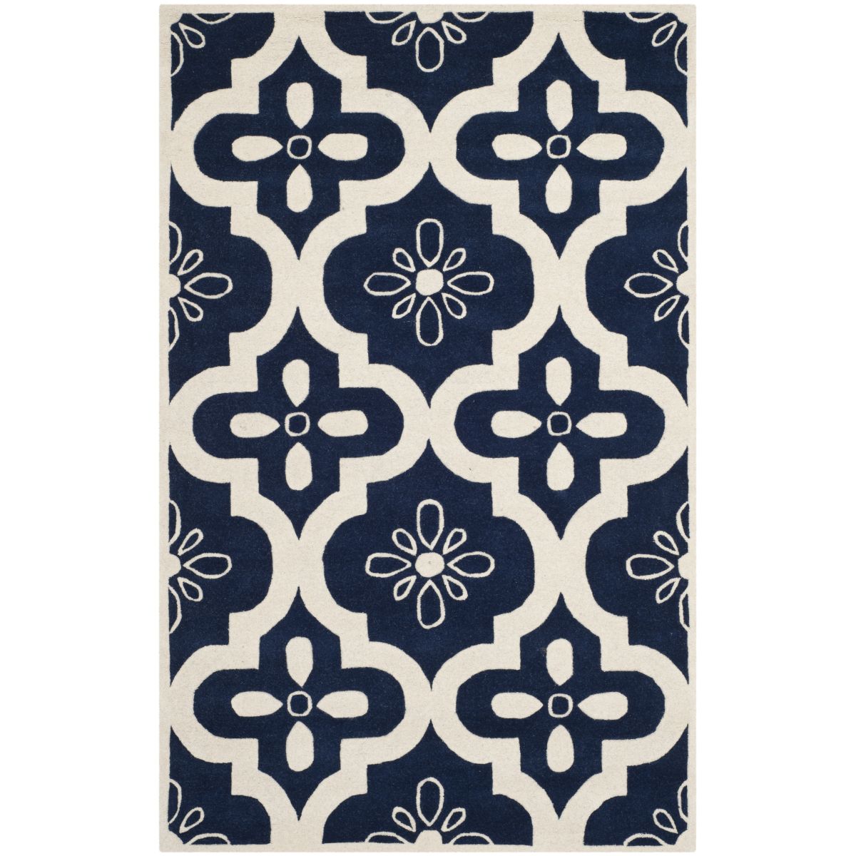 Safavieh Chatham 751 Rug, CHT751 - Dark Blue / Ivory