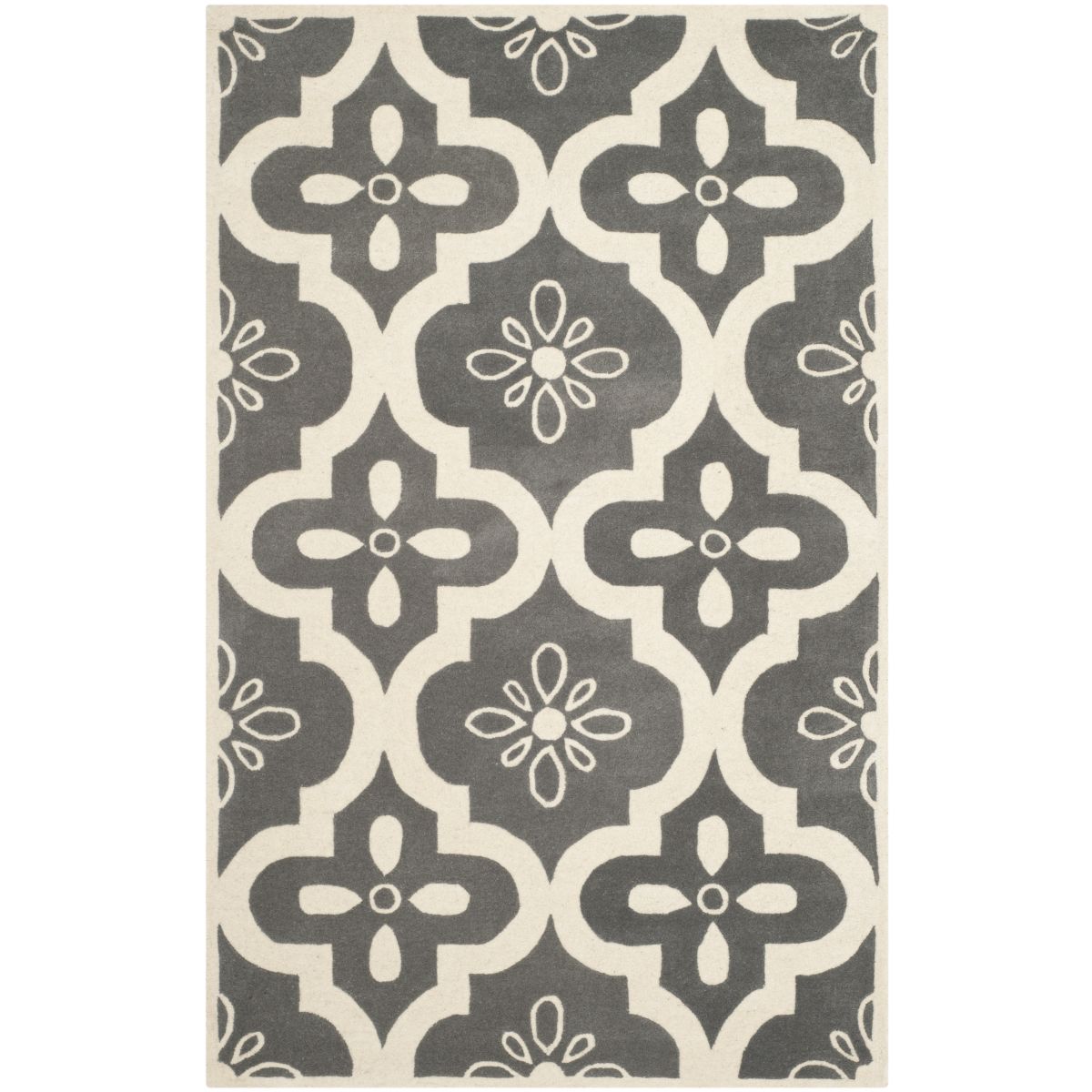 Safavieh Chatham 751 Rug, CHT751 - Dark Grey / Ivory