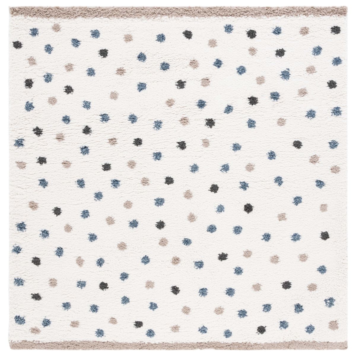 Safavieh Calico Shag 102 Rug, CLC102 - Ivory / Taupe