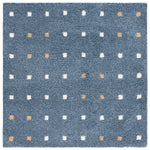 Safavieh Calico Shag 102 Rug, CLC102 - Blue / Ivory