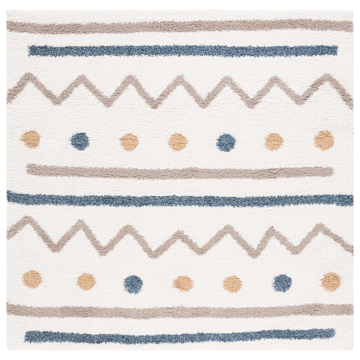 Safavieh Calico Shag 106 Rug, CLC106 - Ivory / Taupe