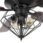 Safavieh Leanne Ceiling Fan/Remote , CLF1026 - Black