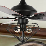 Safavieh Leanne Ceiling Fan/Remote , CLF1026 - Black
