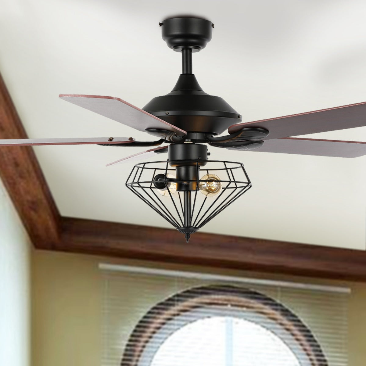 Safavieh Leanne Ceiling Fan/Remote , CLF1026 - Black