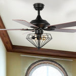 Safavieh Leanne Ceiling Fan/Remote , CLF1026 - Black