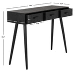 Safavieh Albus 3 Drawer Console Table , CNS5701 - Black