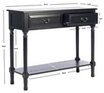 Safavieh Primrose 2 Drawer Console Table, CNS5706 - Black