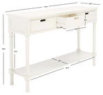 Safavieh Landers 3 Drawer Console, CNS5711 - Distressed White