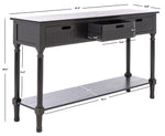 Safavieh Landers 3 Drawer Console, CNS5711 - Black