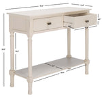 Safavieh Halton 2Drw Console Table, CNS5718 - Distressed White