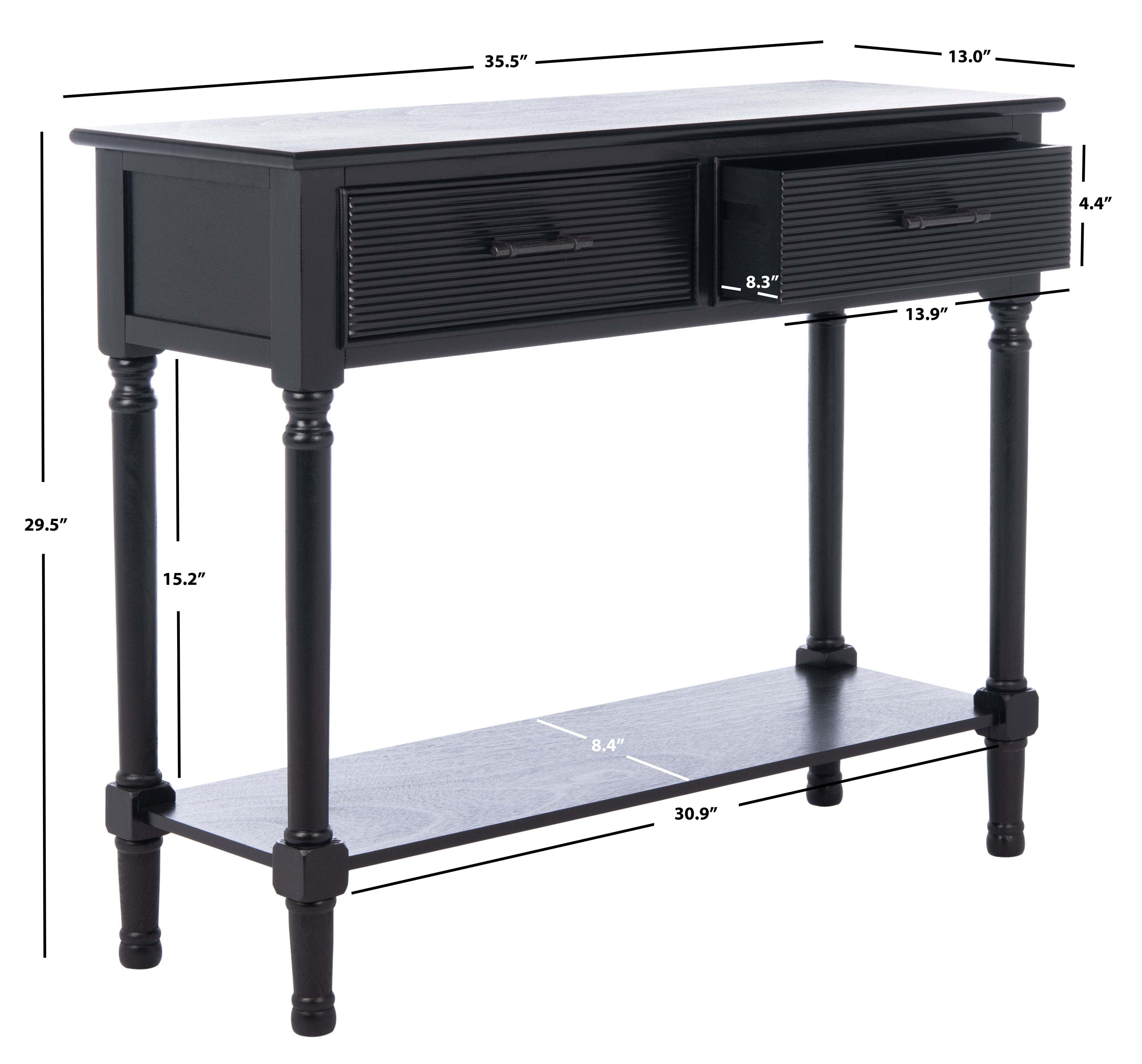 Safavieh Ryder 2Drw Console Table , CNS5719 - Black