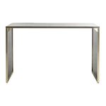 Safavieh Kylie Console Table , CNS6201 - Black Marble Veneer/Brass Tube
