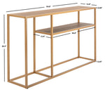 Safavieh Octavia Console Table , CNS6205 - Walnut/Gold