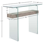 Glass/Grey Oak Shelf - Glass/Grey Oak Shelf
