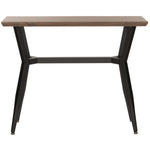 Safavieh Andrew Rectangular Midcentury Modern Console Table , CNS7002 - Brown/Black Metal Legs