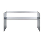 Safavieh Dash Tempered Glass 1 Shelf Console Table , CNS7302 - Clear / Grey