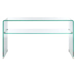 Safavieh Dash Tempered Glass 1 Shelf Console Table , CNS7302 - Clear