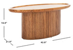 Safavieh Flyte Oval Coffee Table , COF6602 - Natural