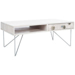 Safavieh Raveena Coffee Table , COF9002 - White Washed / Silver
