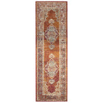 Safavieh Crystal 500 Rug, CRS500 - Orange / Light Blue