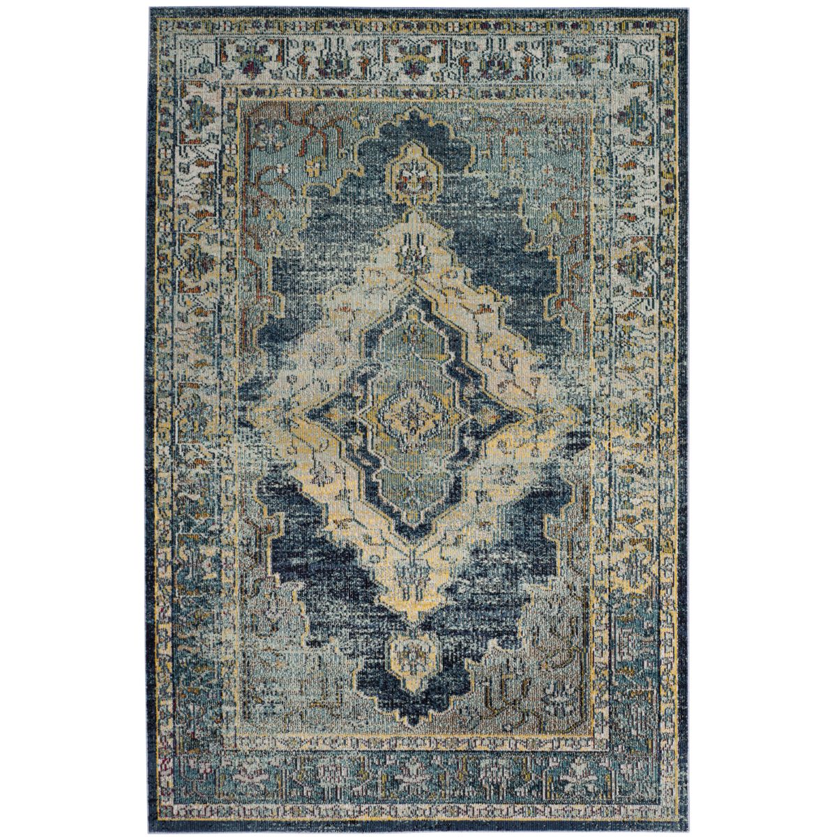 Safavieh Crystal 500 Rug, CRS500 - Blue / Yellow