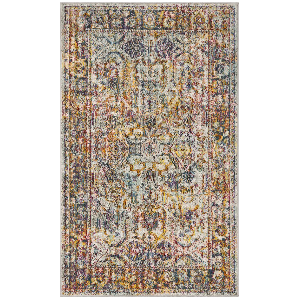 Safavieh Crystal 504 Rug, CRS504 - Light Blue / Orange