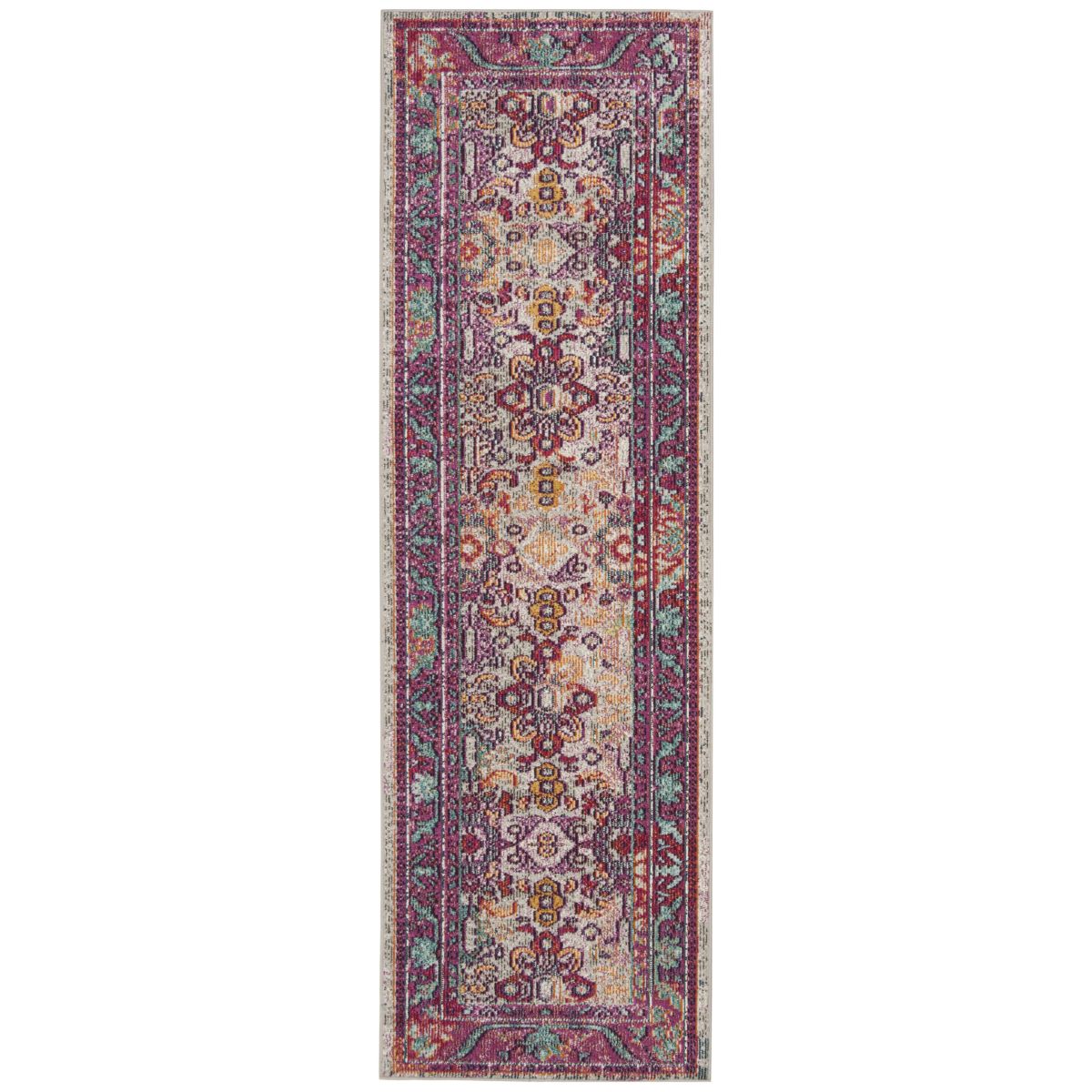 Safavieh Crystal 506 Rug, CRS506 - Light Blue / Fuchsia