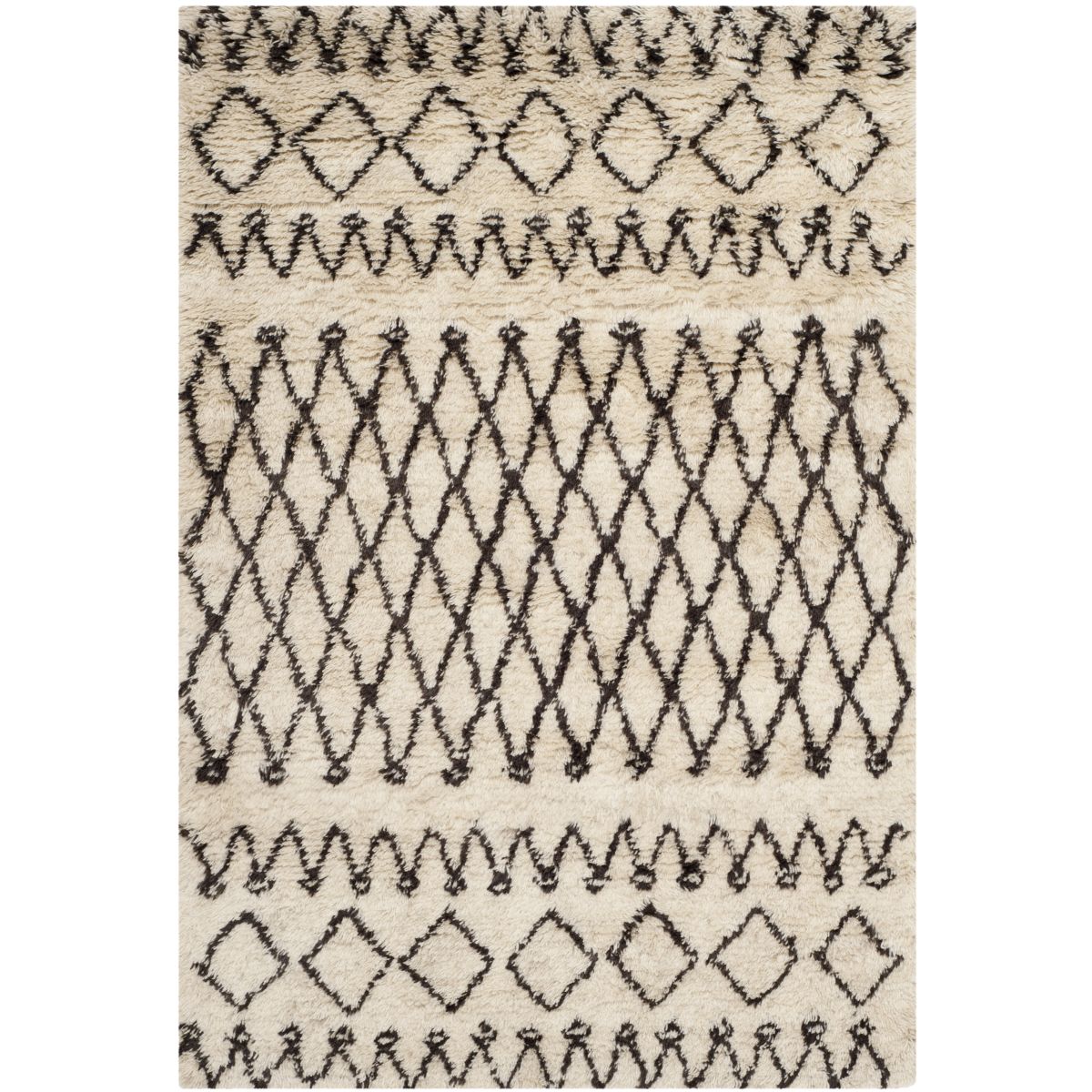 Safavieh Casablanca 851 Rug, CSB851 - Ivory / Dark Brown