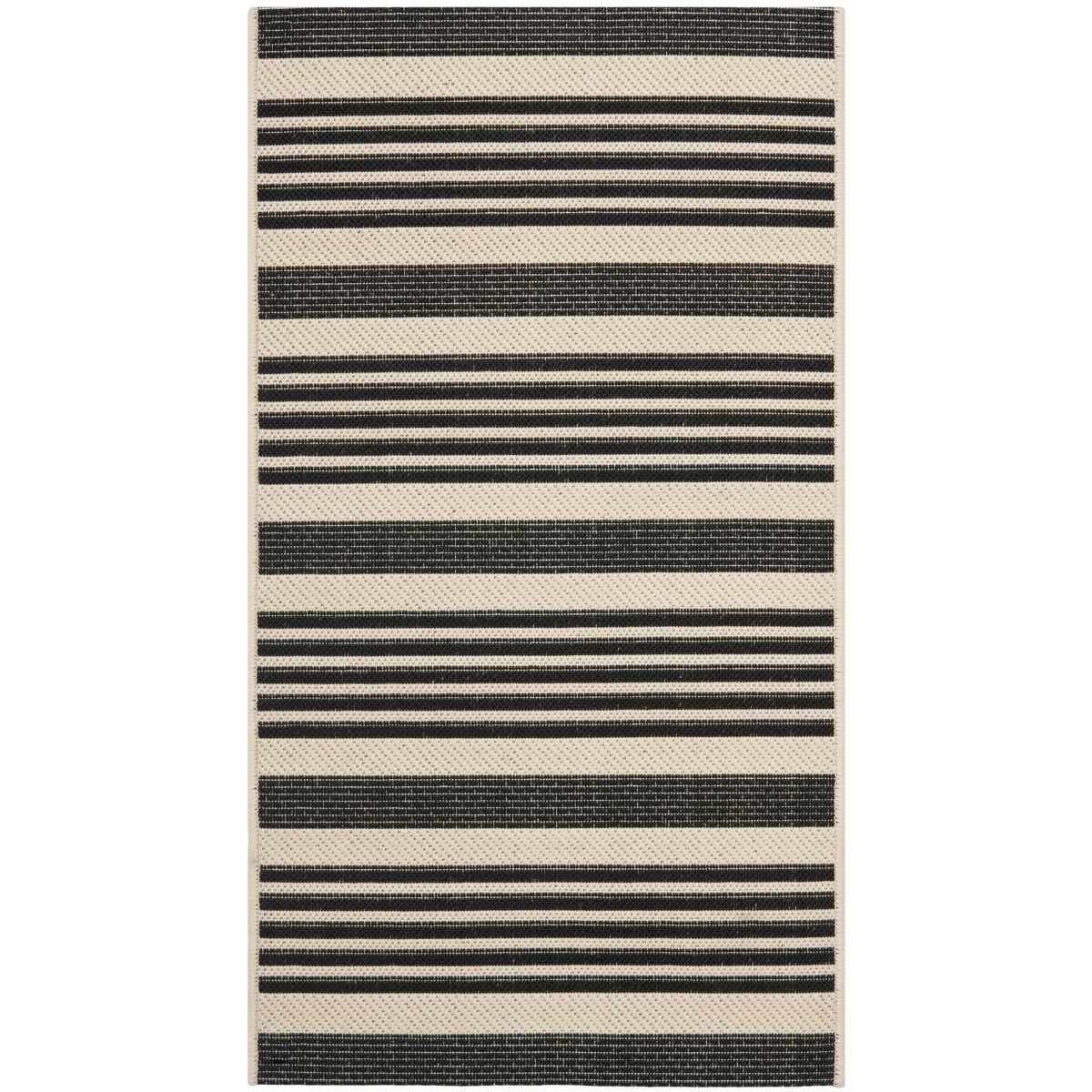 Safavieh Courtyard 062 Rug, CY6062 - Black / Bone