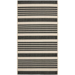 Safavieh Courtyard 062 Rug, CY6062 - Black / Bone
