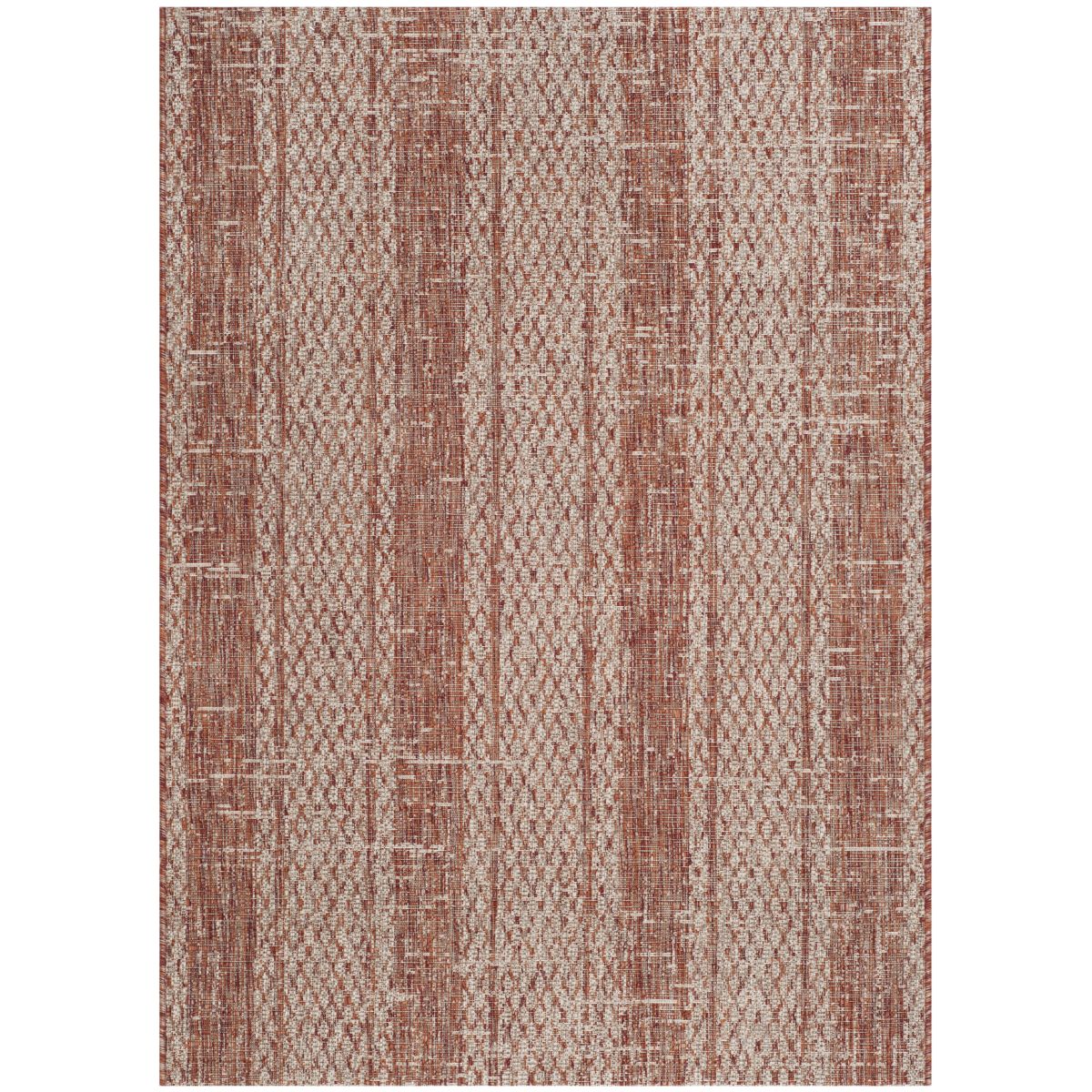 Safavieh Courtyard 736 Rug, CY8736 - LIGHT BEIGE / TERRACOTTA