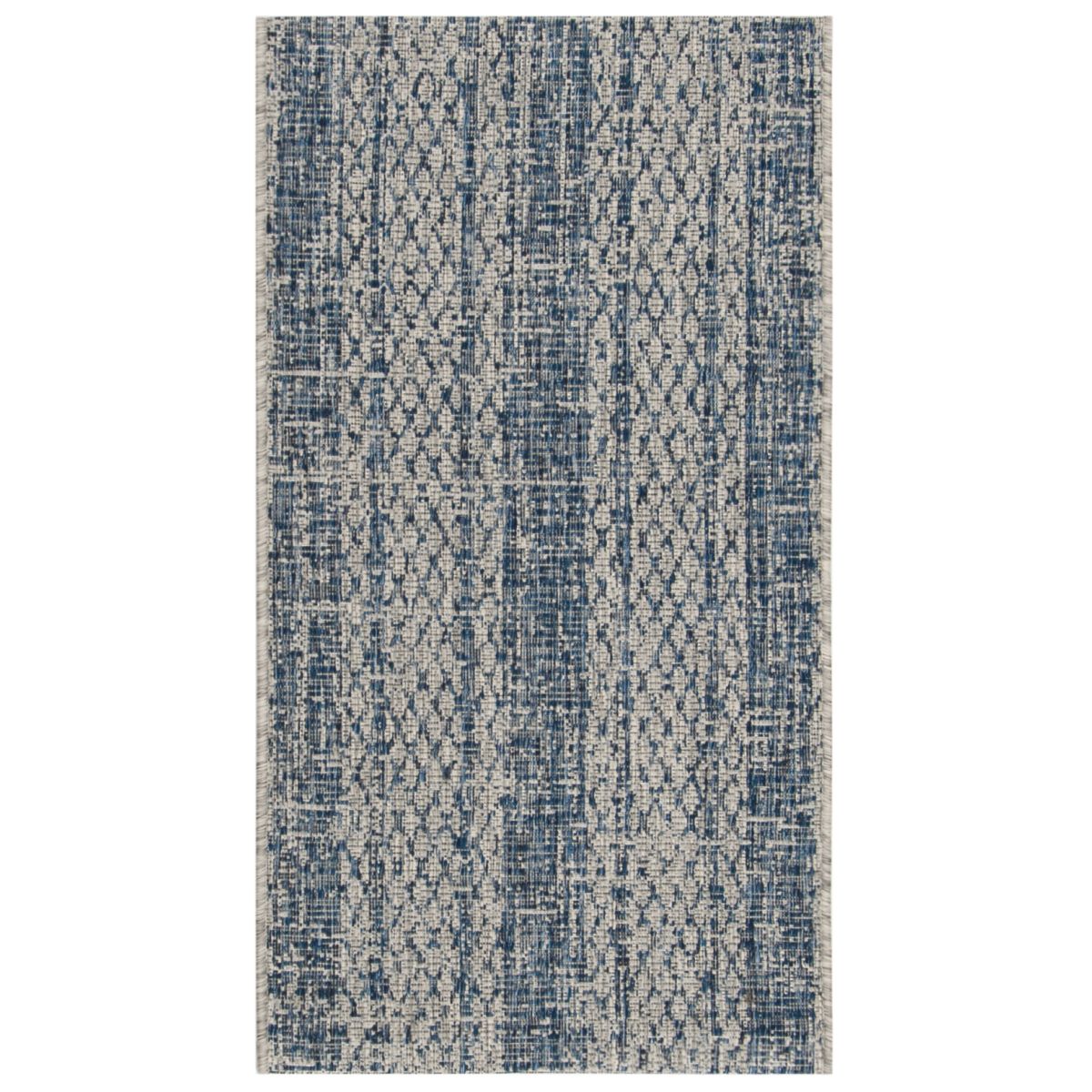 Safavieh Courtyard 736 Rug, CY8736 - LIGHT GREY / BLUE