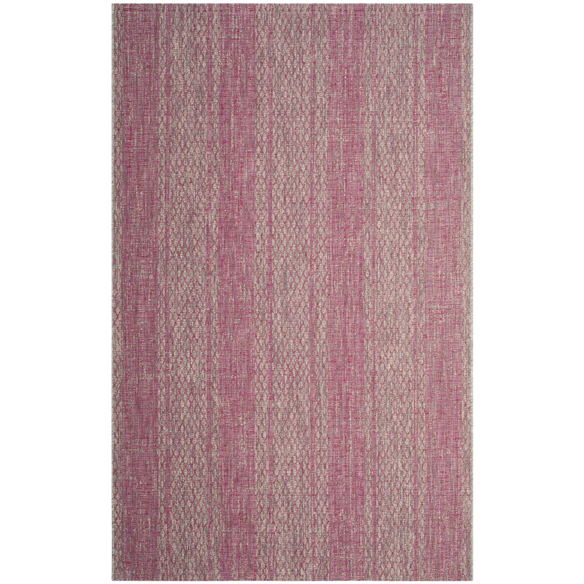 Safavieh Courtyard 736 Rug, CY8736 - LIGHT GREY / FUCHSIA