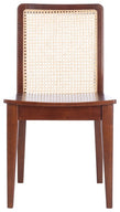 Safavieh Benicio Rattan Dining Chair, DCH1005 - Dark Brown/Natural (Set of 2)