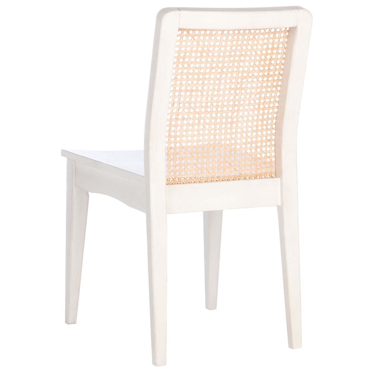 Safavieh Benicio Rattan Dining Chair, DCH1005 - White/Natural (Set of 2)
