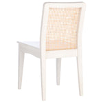 Safavieh Benicio Rattan Dining Chair, DCH1005 - White/Natural (Set of 2)