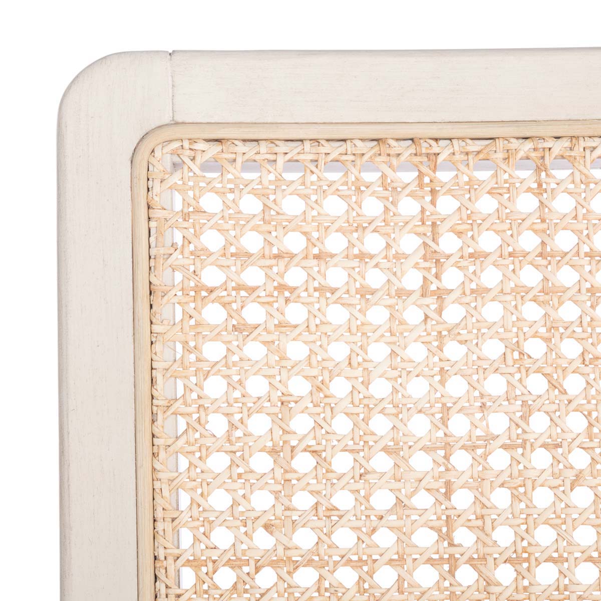 Safavieh Benicio Rattan Dining Chair, DCH1005 - White/Natural (Set of 2)