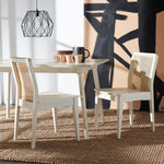 Safavieh Benicio Rattan Dining Chair, DCH1005 - White/Natural (Set of 2)